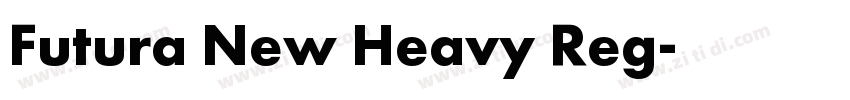 Futura New Heavy Reg字体转换